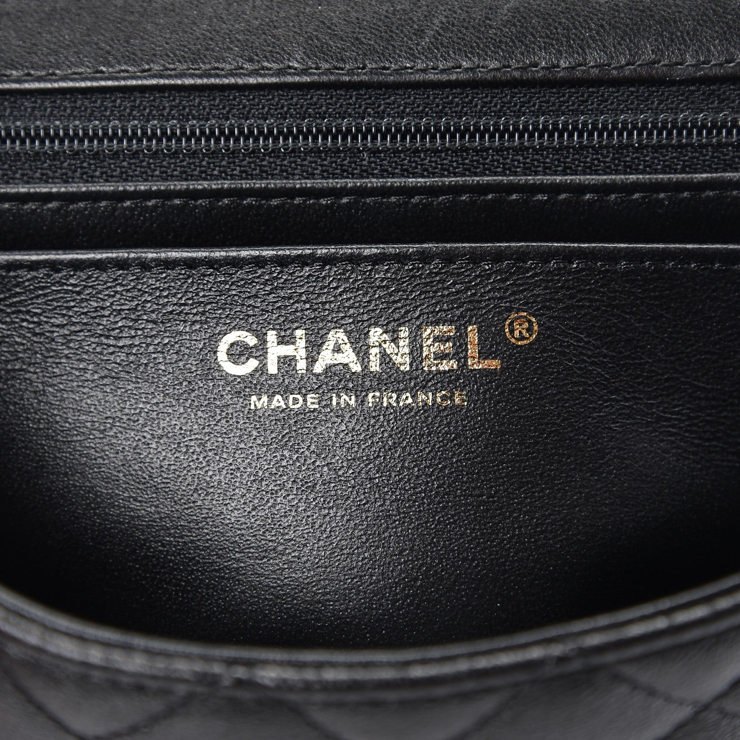 Chanel Lambskin Quilted Mini Rectangular Flap Black 2 of 9