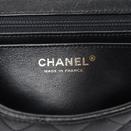 Chanel Lambskin Quilted Mini Rectangular Flap Black 2 of 9