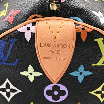 Louis Vuitton Monogram Multicolor Speedy 30 Black 6 of 9