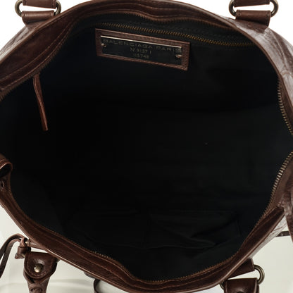 Balenciaga Agneau Classic Hardware City Cigare Fonce 8 of 16
