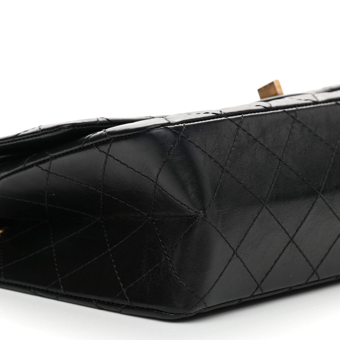 Aged Calfskin Quilted 2.55 Reissue 226 Flap Black