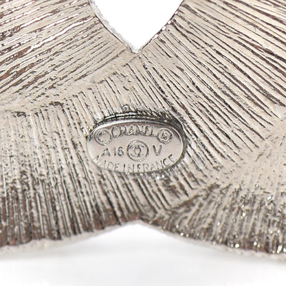 Chanel Baguette Crystal CC Brooch Silver 4 of 4