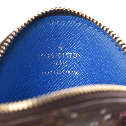 Louis Vuitton Monogram 2019 Christmas Animation Round Coin Purse Blue 6 of 7