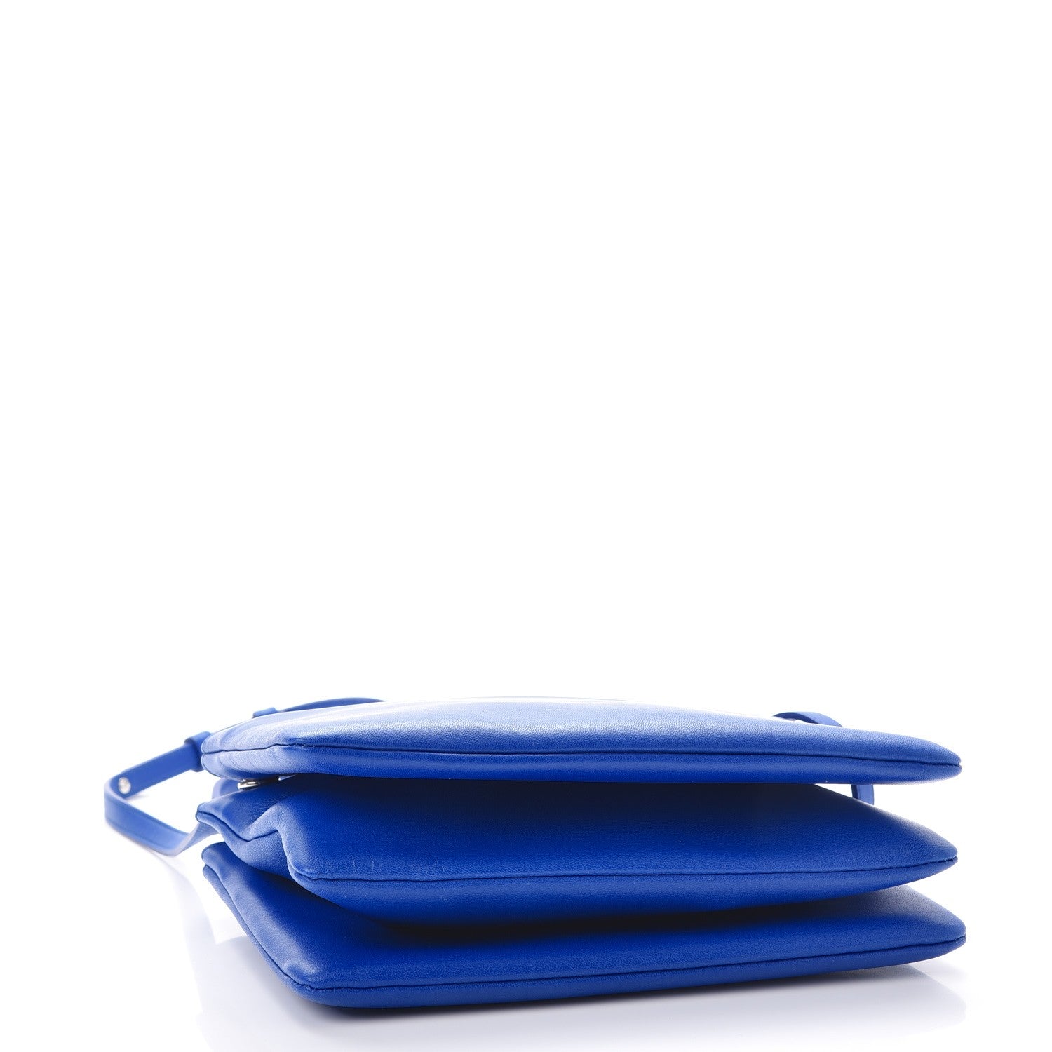Celine Lambskin Small Trio Crossbody Bag Electric Blue 4 of 10
