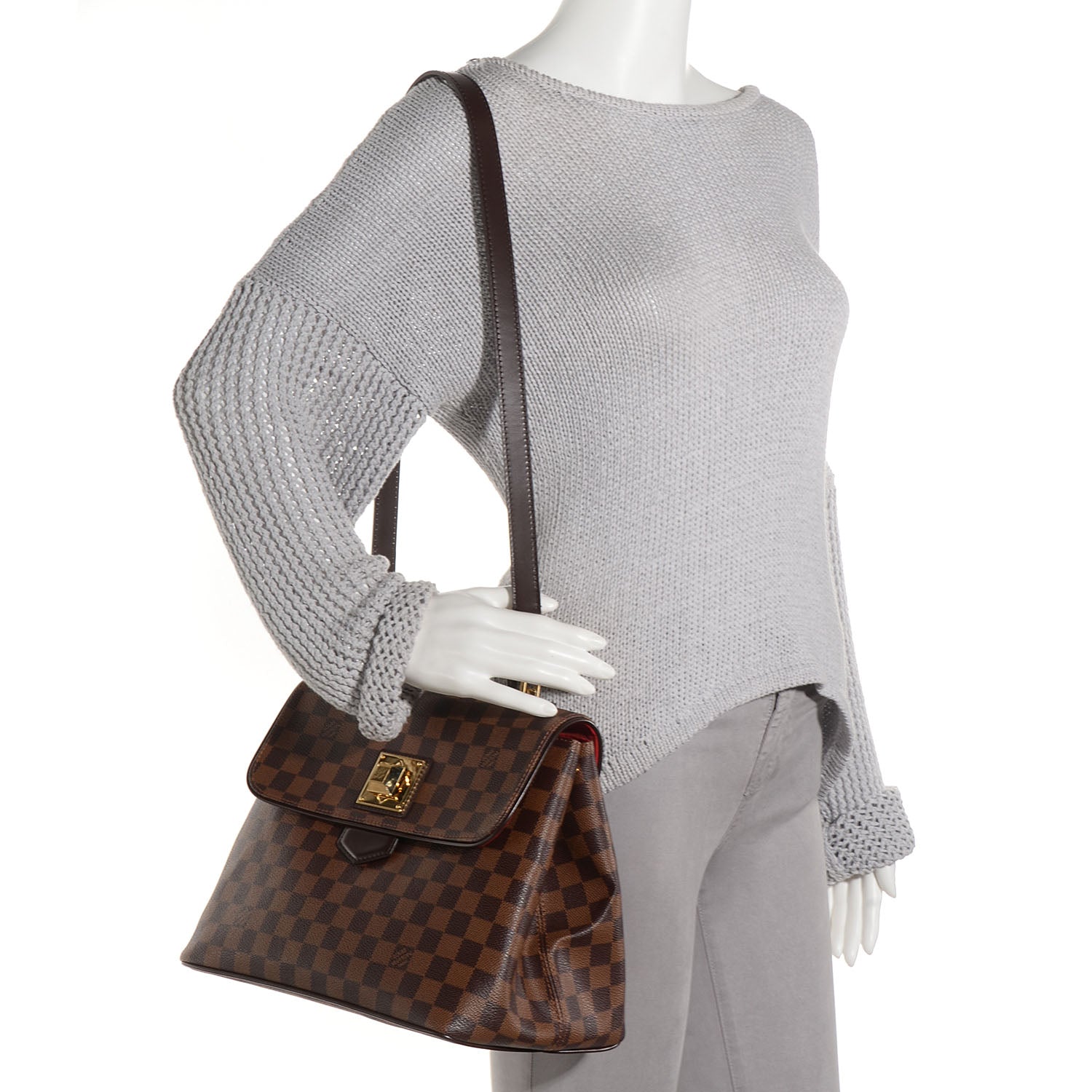 Louis Vuitton Damier Ebene Bergamo MM 2 of 7