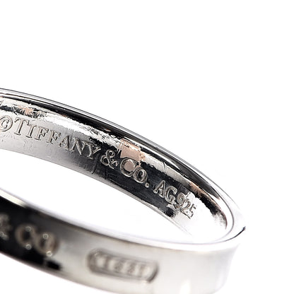 Tiffany Sterling Silver Rubedo 1837 Interlocking Circles Ring 50 5.25 4 of 4