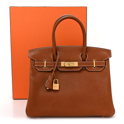 Hermes Natural Barenia Faubourg Birkin 30 Fauve 17 of 17