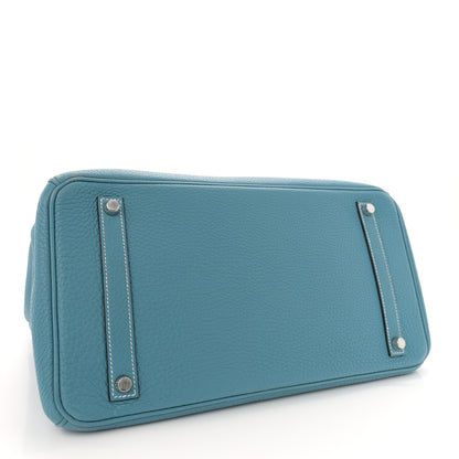 Hermes Togo BIRKIN 35 Blue Jean 4 of 18