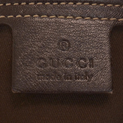 Gucci Leather Britt Tote Dark Brown 5 of 7