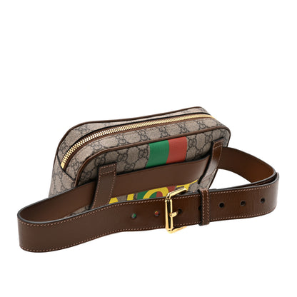 Gucci GG Supreme Monogram Azalea Calfskin Fake/Not Small Retro Interlocking G Belt Bag 80 32 80 32 Beige Ebony Brown Sugar 3 of 11