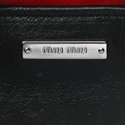 Miu Miu Matelasse Lux Kiss Lock Chain Clutch Black 8 of 10