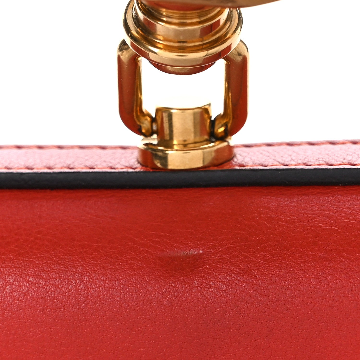 Chloe Calfskin Small Nile Bracelet Bag Earthy Red 9 of 10