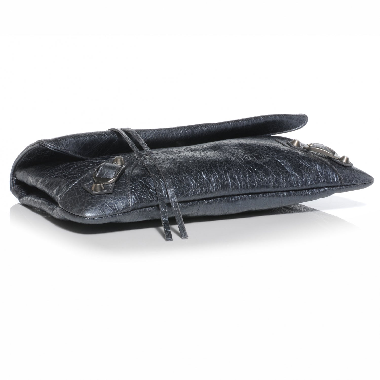 Balenciaga Metallic Agneau Envelope Clutch Anthracite 4 of 7