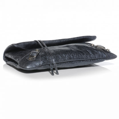 Balenciaga Metallic Agneau Envelope Clutch Anthracite 4 of 7