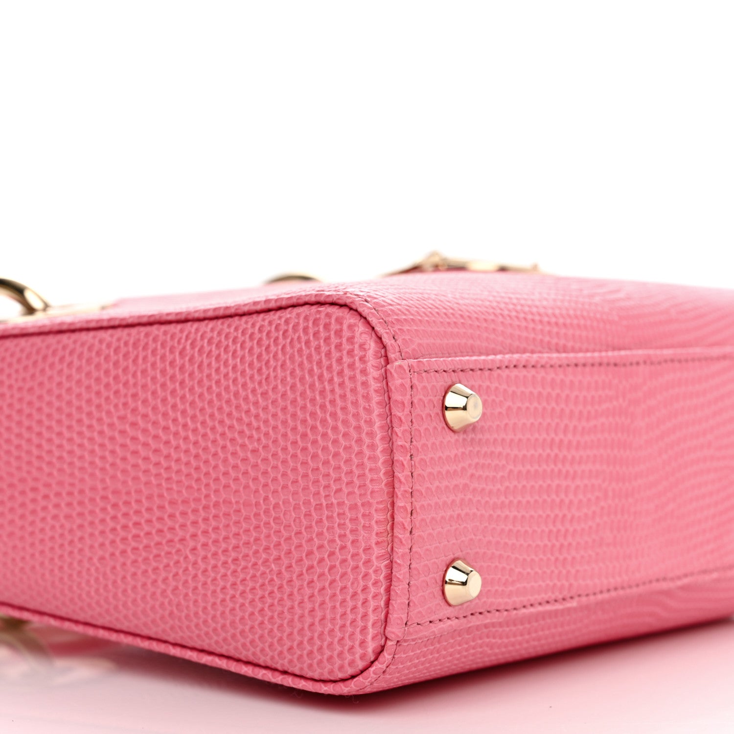 Christian Dior Lizard Mini Lady Dior Pink 9 of 10