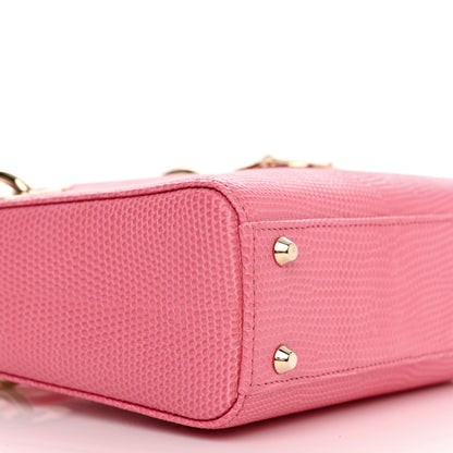 Christian Dior Lizard Mini Lady Dior Pink 9 of 10