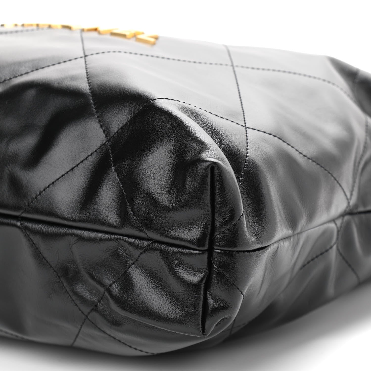 Chanel Shiny Calfskin Quilted Chanel 22 Black 11 of 11