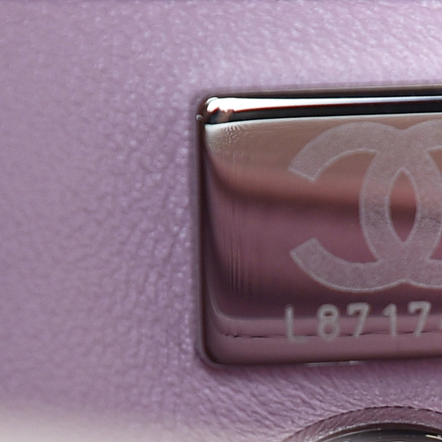 Iridescent Caviar Quilted Mini Coco Handle Flap Pink