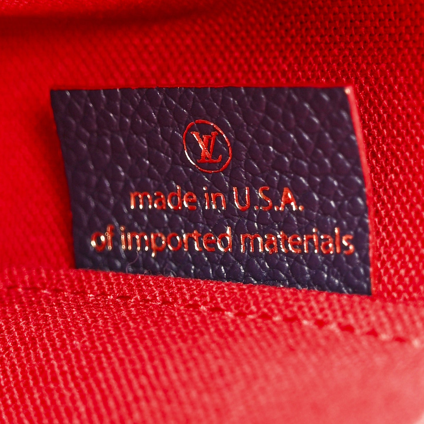 Empreinte Pochette Felicie Chain Wallet Marine Rouge