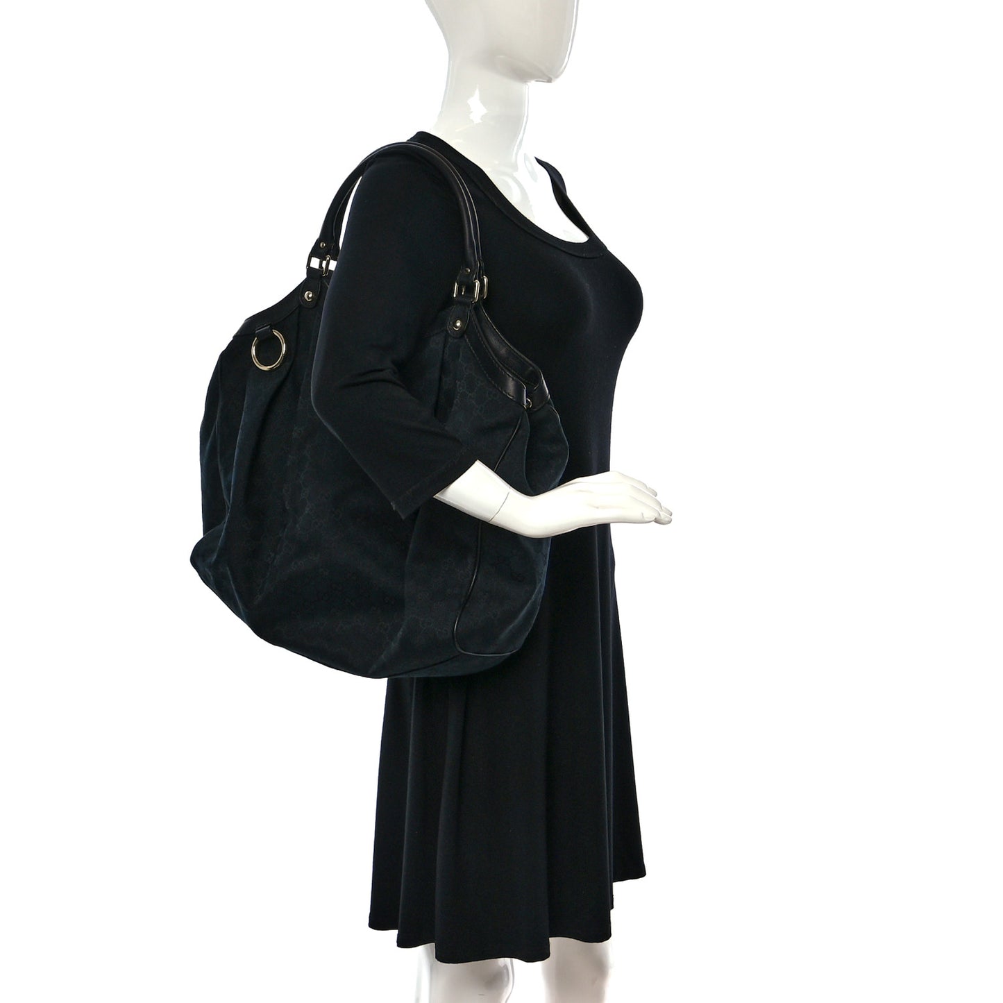 Monogram Large Sukey Black