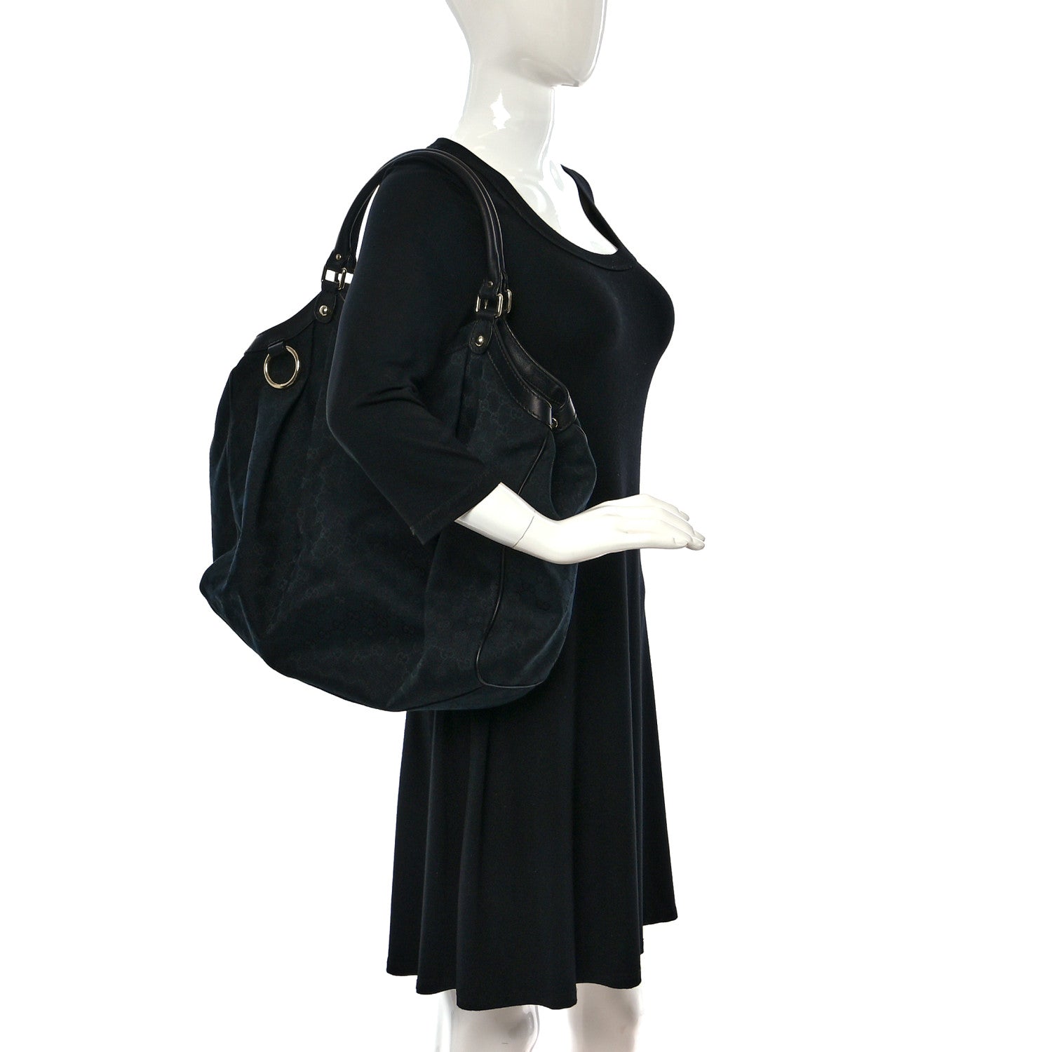 Gucci Monogram Large Sukey Black 2 of 9