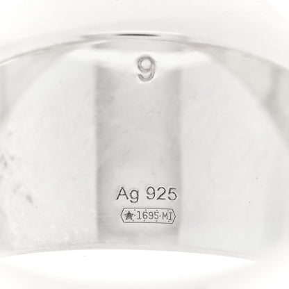 Gucci Sterling Silver Trademark Signet Ring 49 4.75 4 of 4