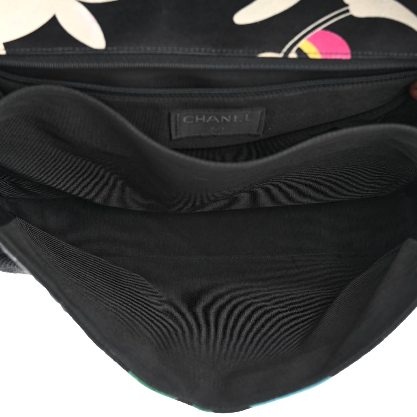 Canvas Chocolate Bar Quilted Flap Multicolor