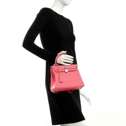 Hermes Swift Kelly Retourne 25 Rose Azalee 3 of 31