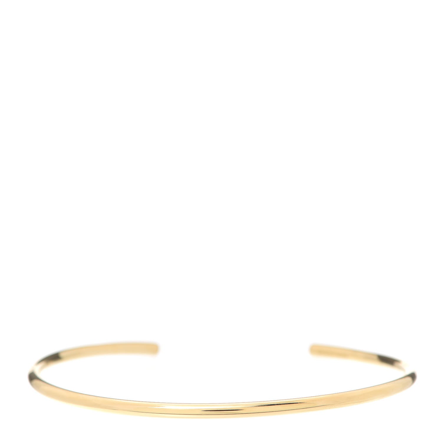 Tiffany 18K Yellow Gold Diamond Metro Wire Bracelet 3 of 5