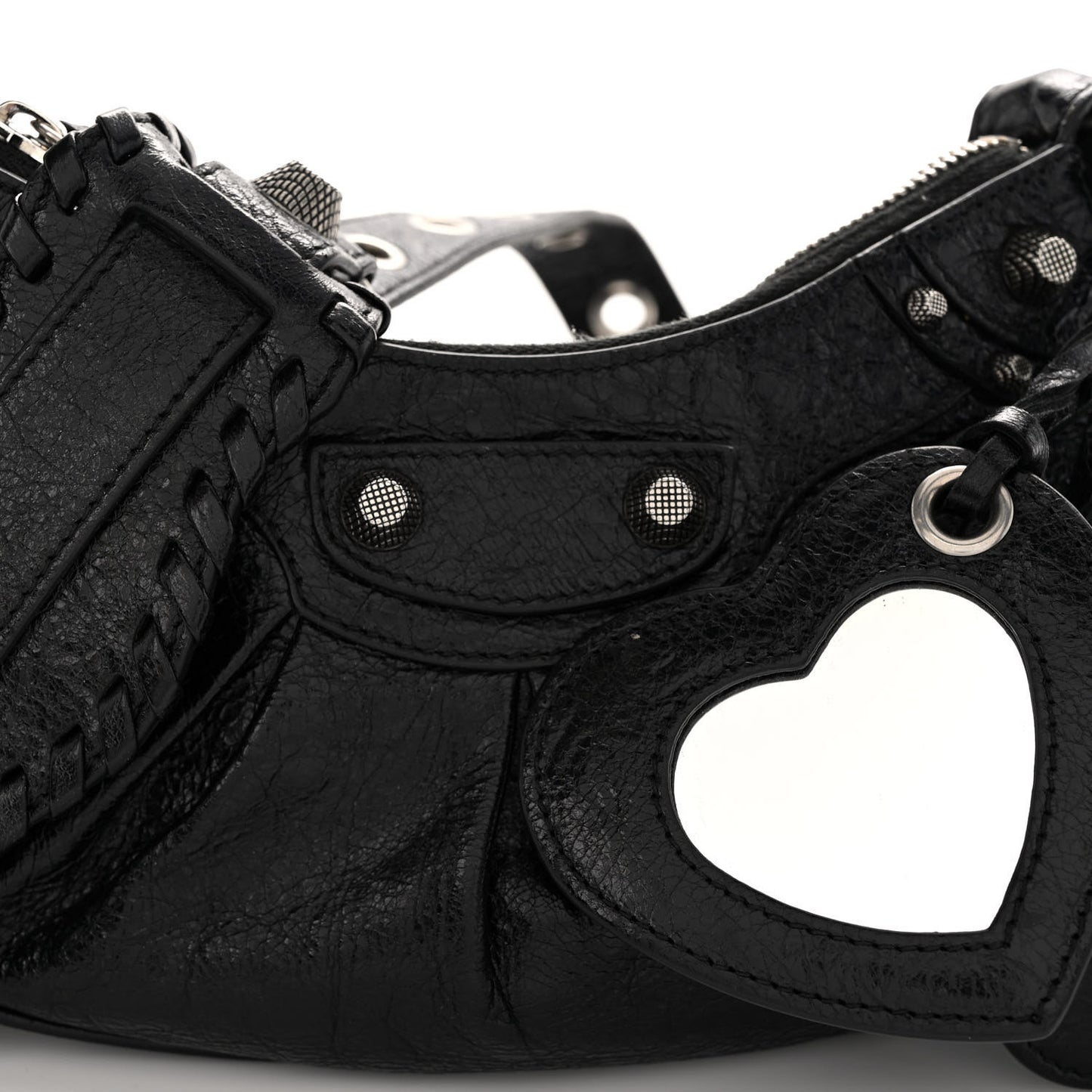 Agneau Arena Le Cagole Shoulder Bag XS Black
