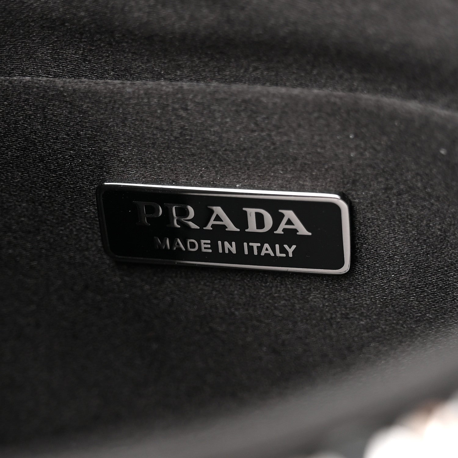 Prada Satin Crystal Cleo Adjustable Strap Shoulder Bag Metal 6 of 8