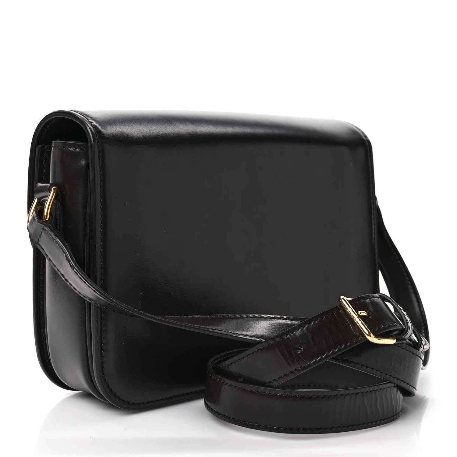 Celine Shiny Calfskin Medium Triomphe Brown 3 of 9