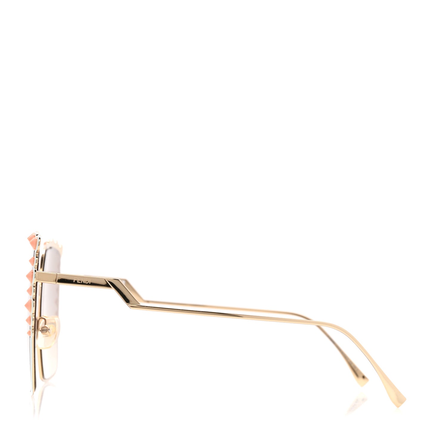 Metal Dots Square Sunglasses FF 0259/S Gold