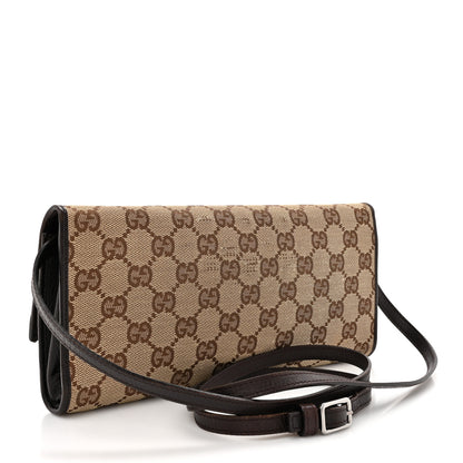 Gucci Monogram Bamboo Bar Clutch  Dark Brown 3 of 14