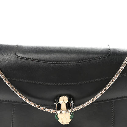 Bulgari Calfskin Serpenti Forever Crossbody Bag Black 7 of 9