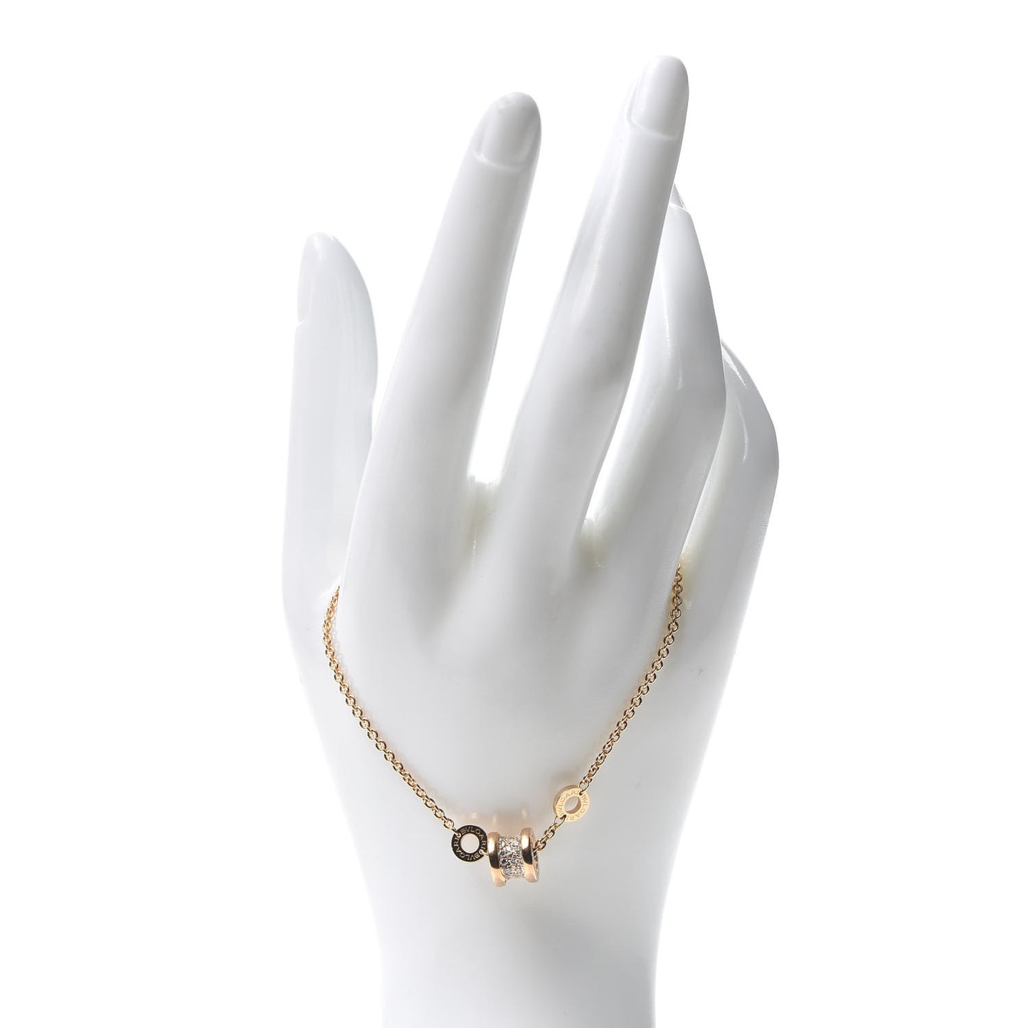 18K Rose Gold Diamond B.Zero1 Bracelet SM