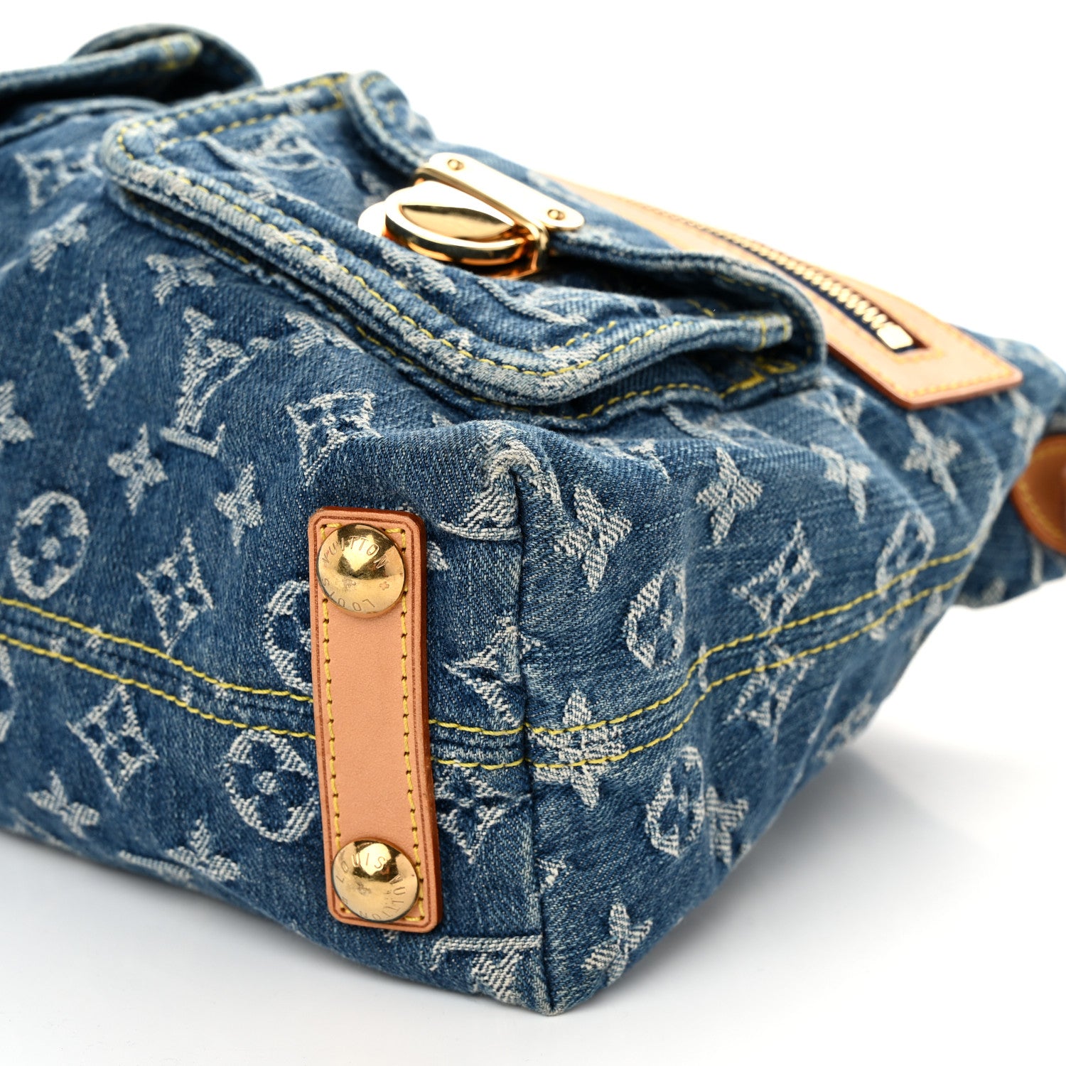 Louis Vuitton Monogram Denim Baggy PM Blue 9 of 10