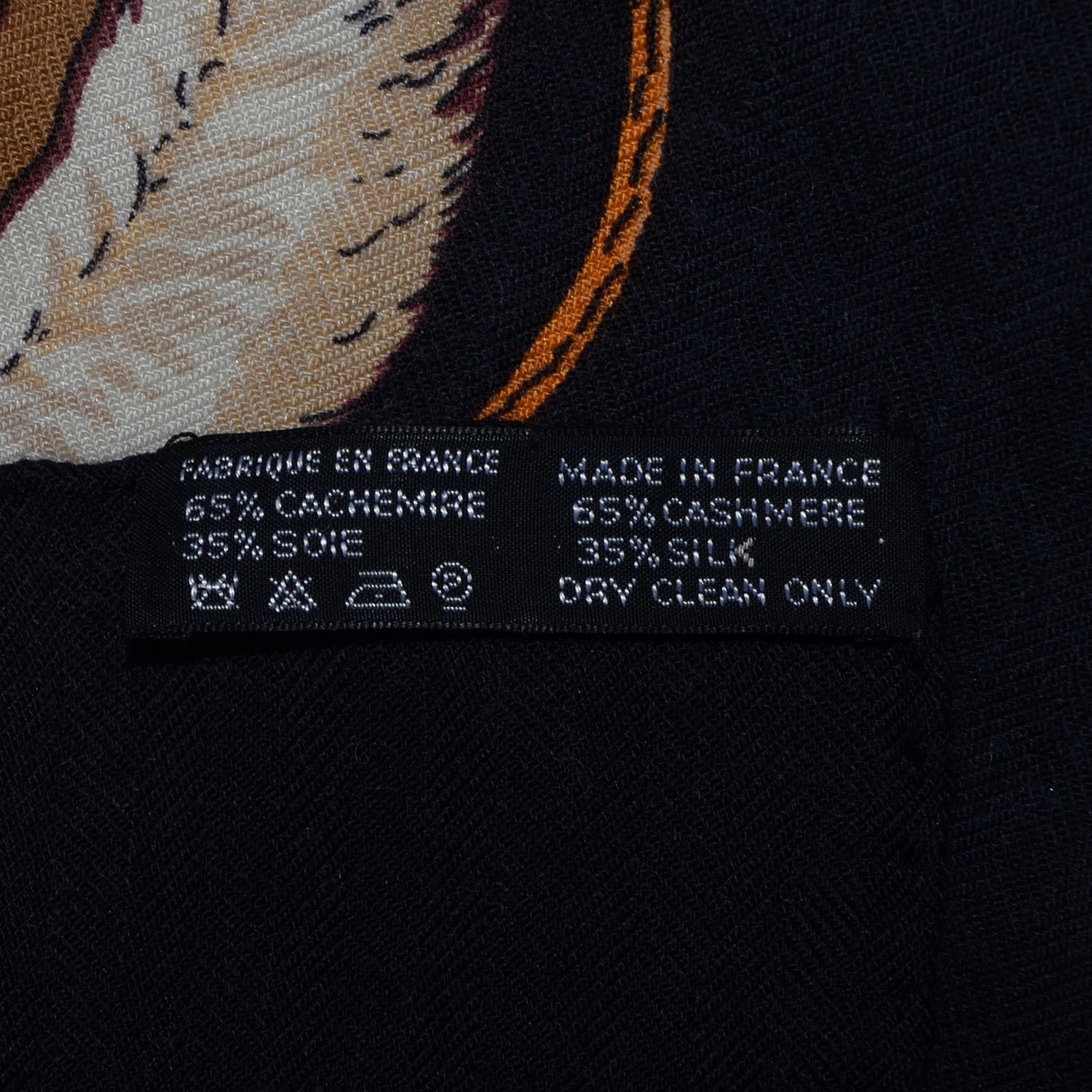 Hermes Cashmere Silk Jungle Love Scarf 140 Black 8 of 15
