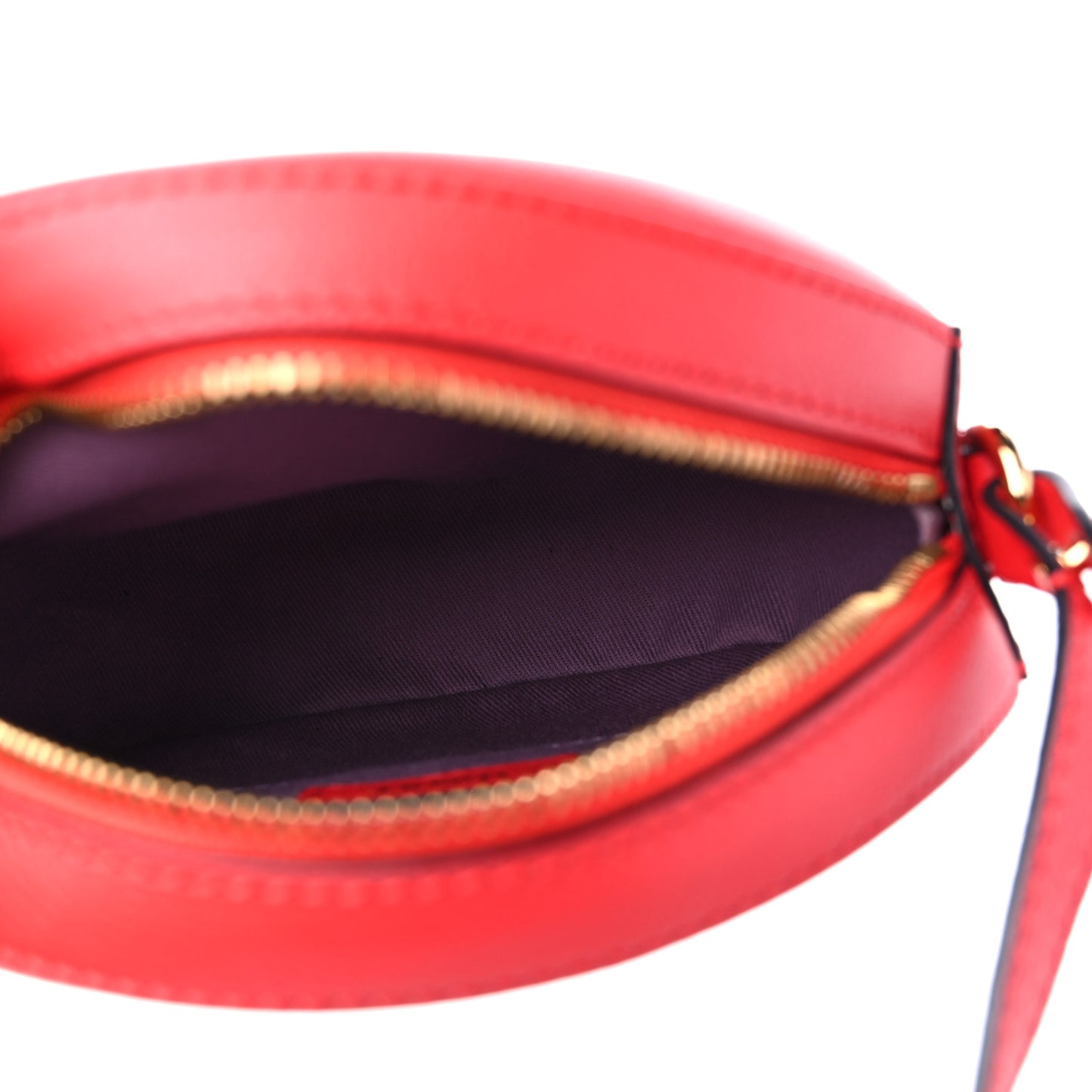 Calfskin La Medusa Round Camera Bag Red