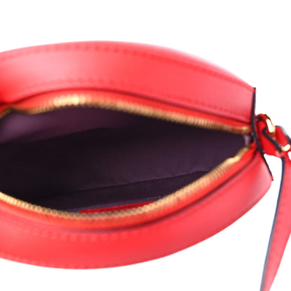 Versace Calfskin La Medusa Round Camera Bag Red 5 of 8