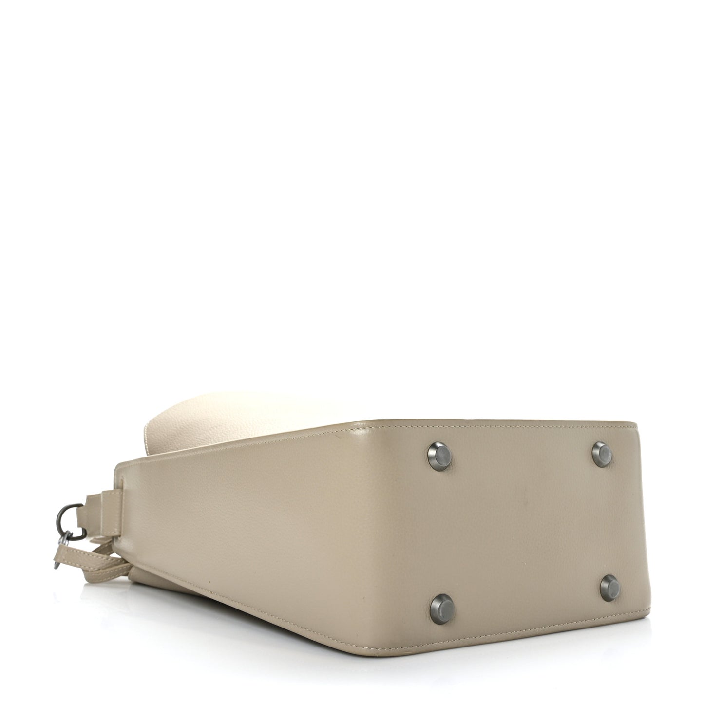 Calfskin Logo Embossed Small Tool 2.0 North-South Tote Taupe