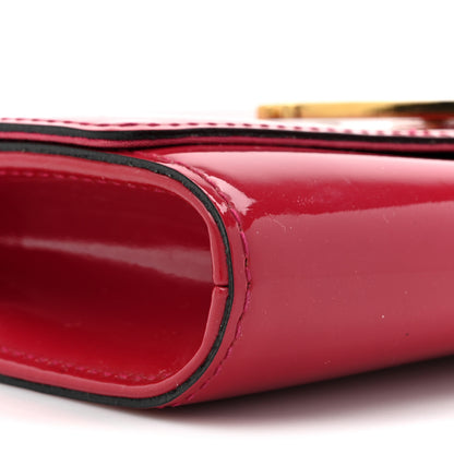 Louis Vuitton Patent Louise Clutch Rose Indien 7 of 12