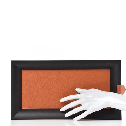 Hermes Maple Wood Taurillon Clemence Jepara Long Change Tray Feu 2 of 7