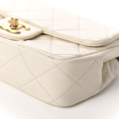 Chanel Calfskin Quilted Crystal Pearls Small Flap Bag White 7 of 11