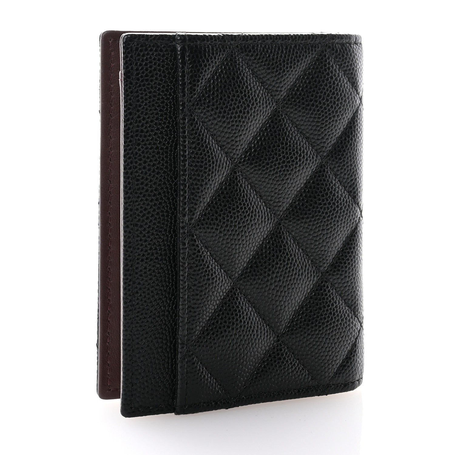 Chanel Caviar Quilted Card Holder Wallet Black 3 of 9