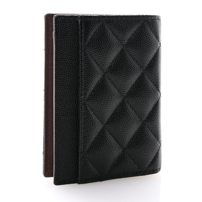 Chanel Caviar Quilted Card Holder Wallet Black 3 of 9