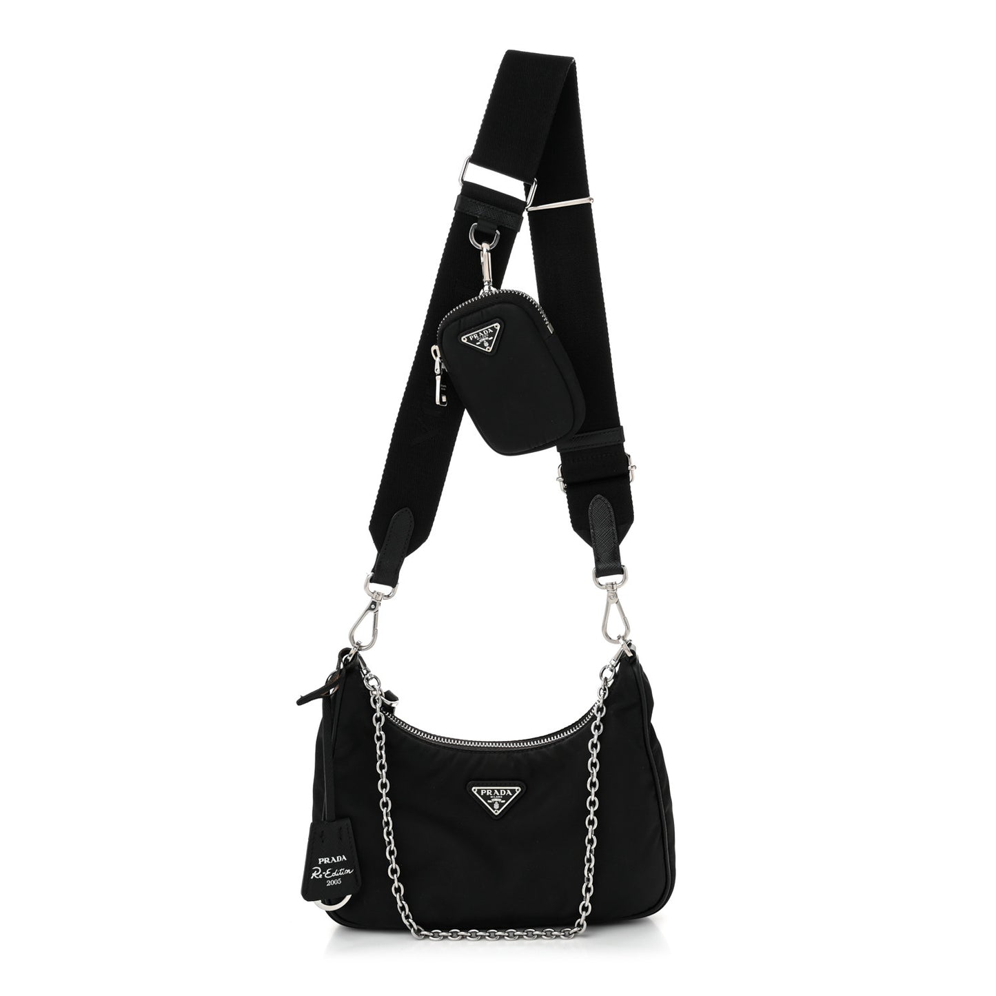 Nylon Re-Edition 2005 Shoulder Bag Black