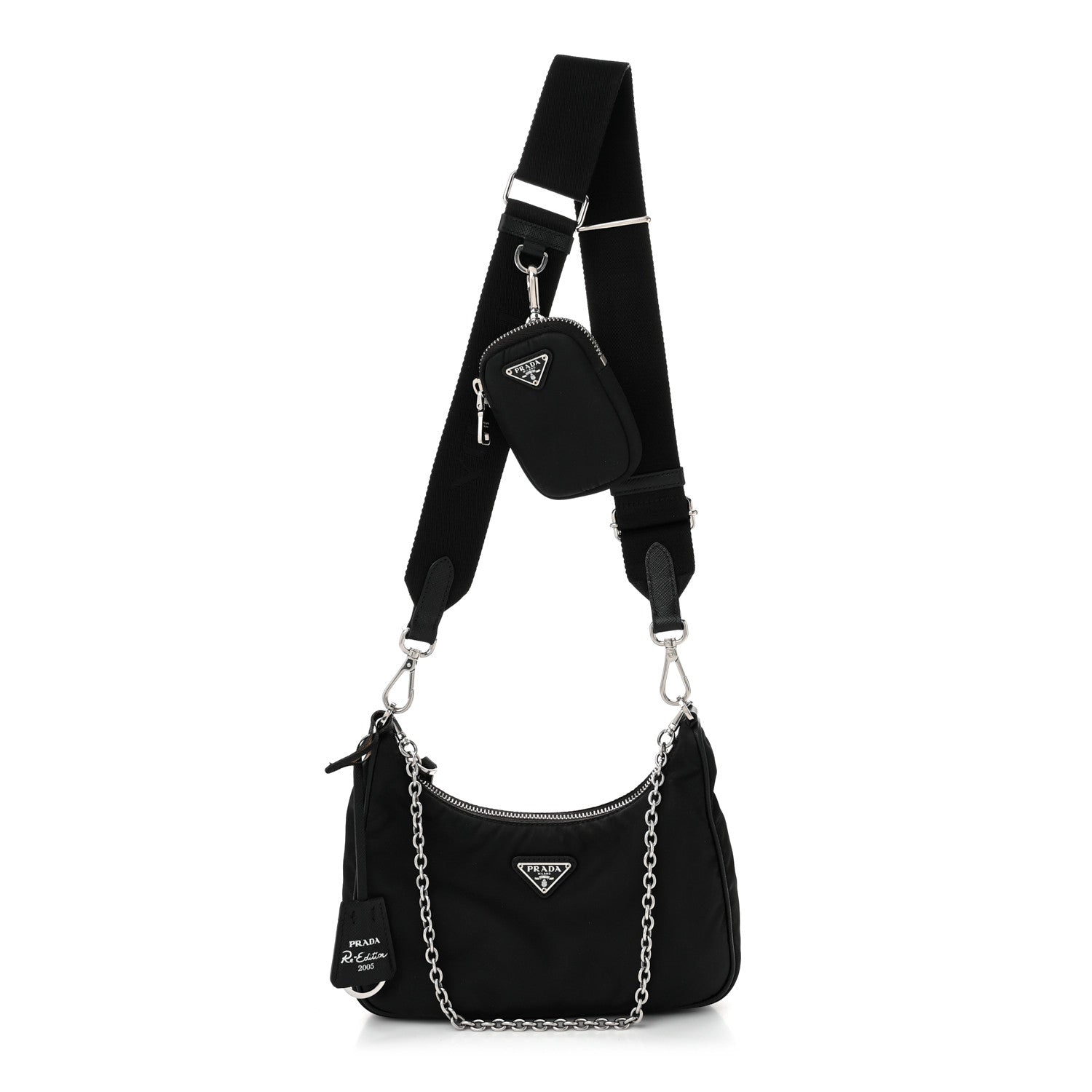 Prada Nylon Re-Edition 2005 Shoulder Bag Black 1 of 11