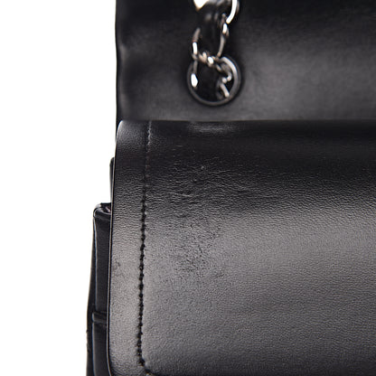 Chanel Lambskin Quilted Jumbo Double Flap Black 13 of 21