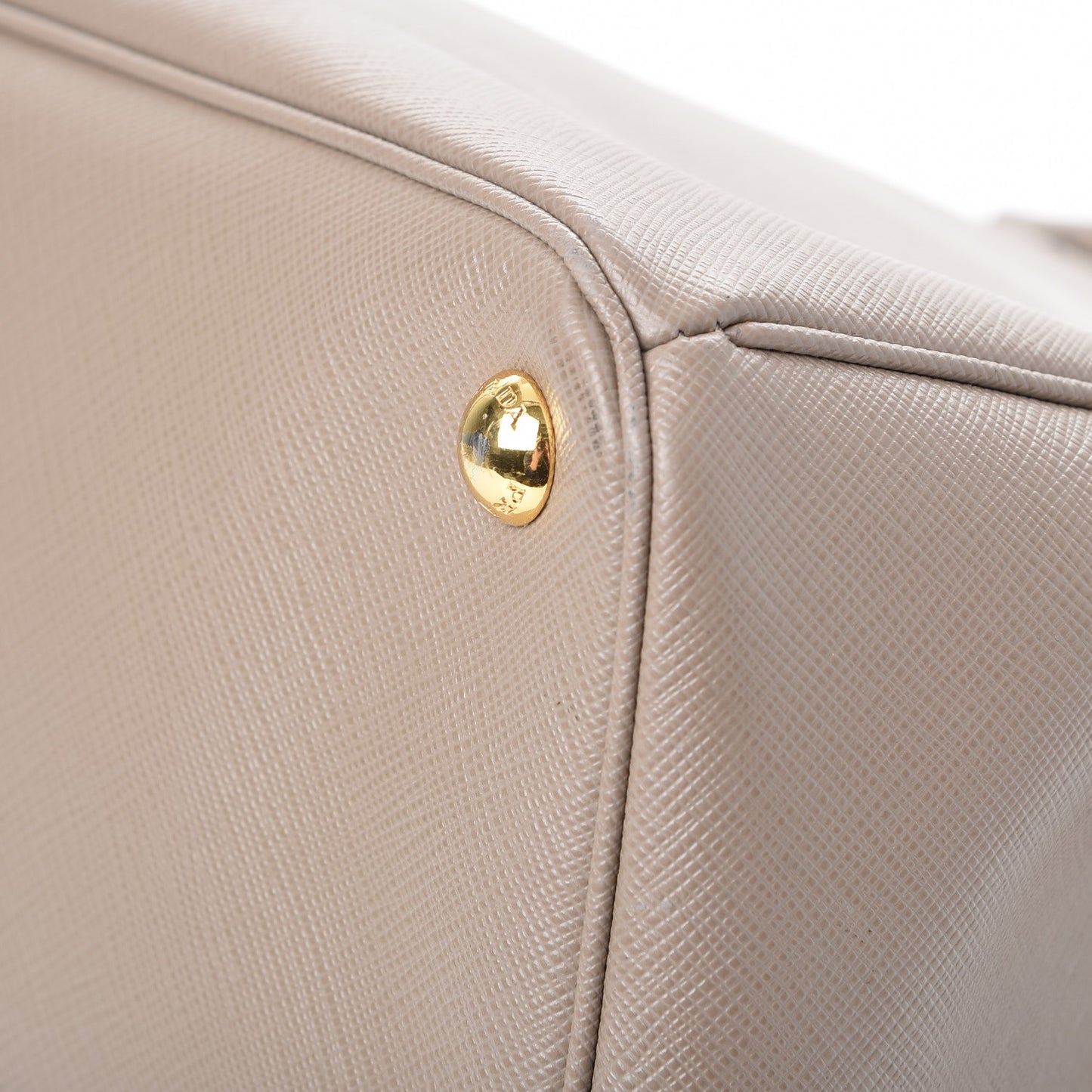 Saffiano Lux Extra Large Galleria Double Zip Tote Argilla
